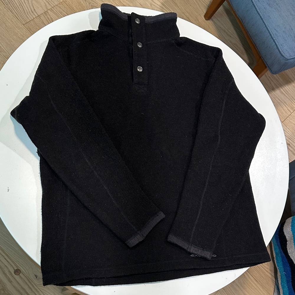 Elegant Black Turtleneck Sweater for Men
